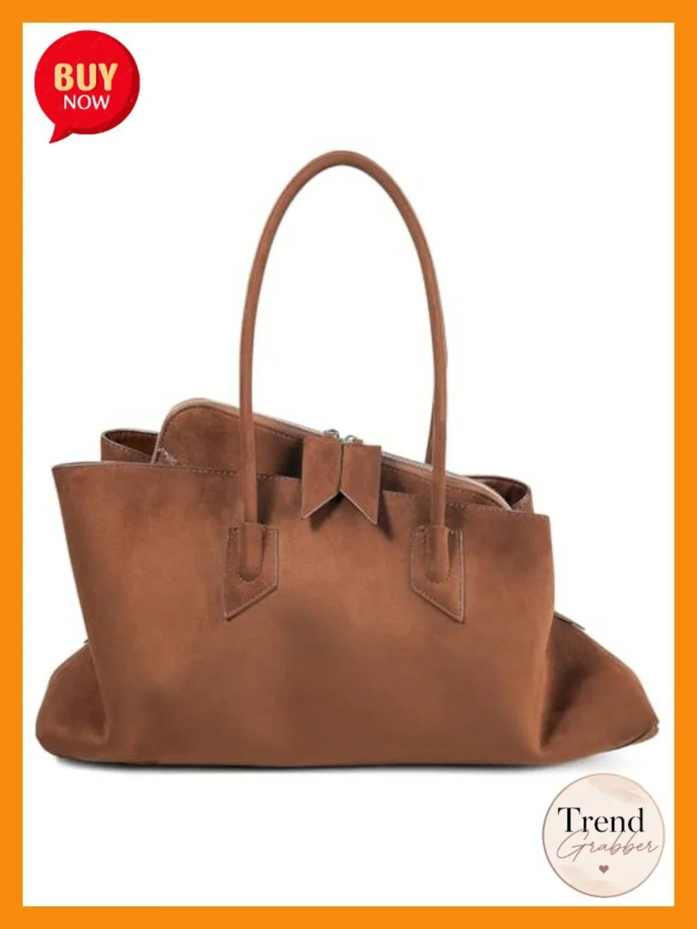 Faux Suede PU Leather Tote Hobo Bag Work Travel Handbag